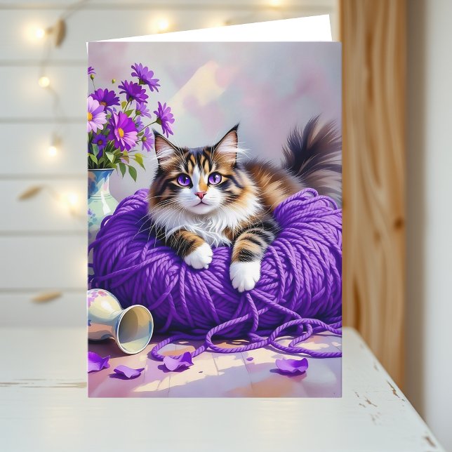 The Sweetest Cat Themed  Birthday Card for Her Karte (Von Creator hochgeladen)