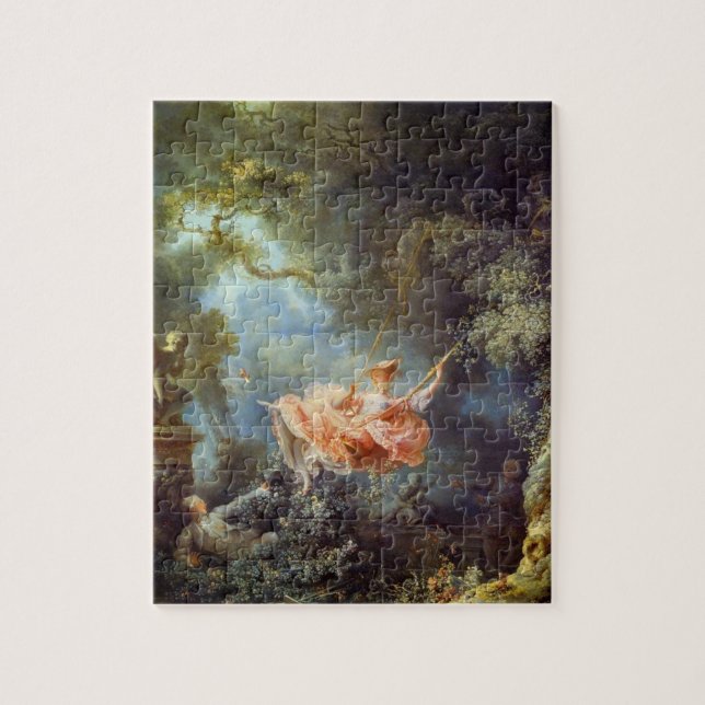 The Swing 1767 von Jean-Honoré Fragonard Puzzle (Vertikal)