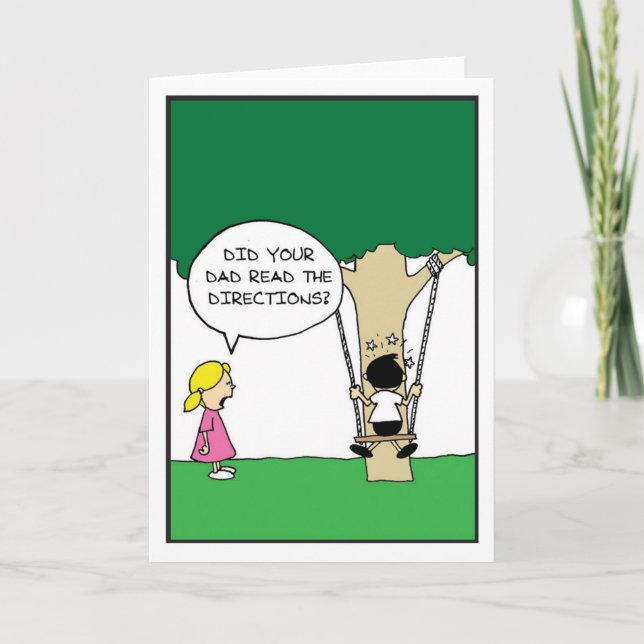 The Swing - Halbgebackene Comicen von Rick Ellis Dankeskarte (Vorderseite)