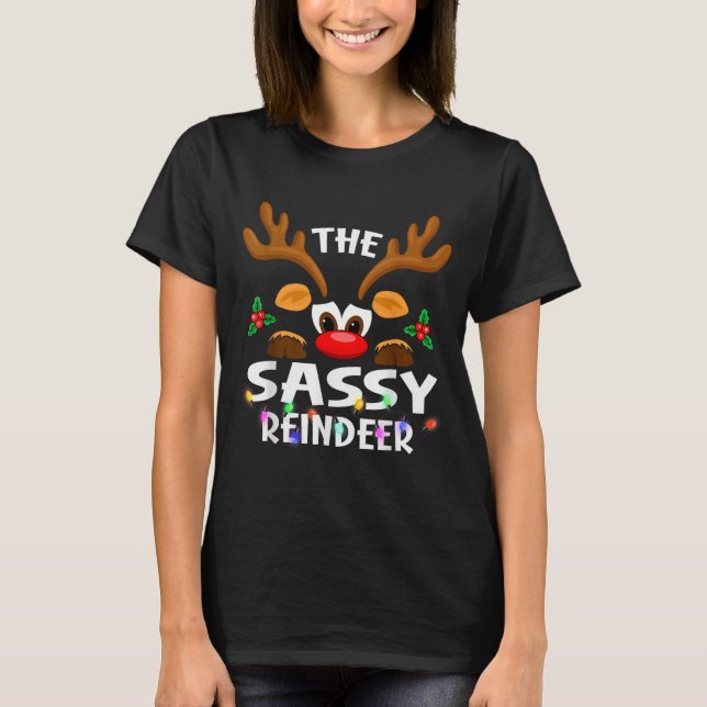 The Sy Reindeer Christmas Men Women  T-Shirt (Vorderseite)