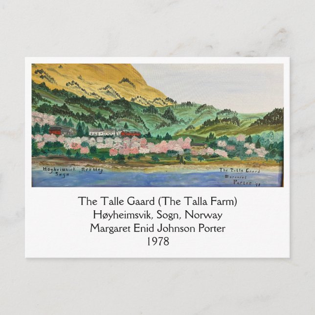 The Talle Gaard (The Talla Farm) '78 MEJP Postkarte (Vorderseite)