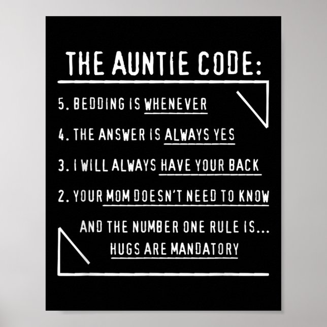 The Tanttie Code Weihnachten aus Nichte Nephe Poster (Vorne)