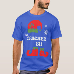 The Teacher Elf Weihnachtself T-Shirt Familie Matc