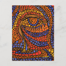 The Tear Abstract Art Postcard Postkarte