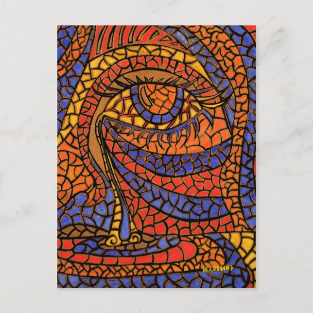 The Tear Abstract Art Postcard Postkarte (Vorderseite)