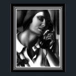"The Telefone" Art Deco Print - Tamara de Lempicka Poster<br><div class="desc">"Das Telefon" Tamara de Lempicka Art Deco 16 x 20 Print</div>