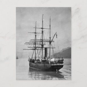 The Terra Nova segelte von Scott Postkarte