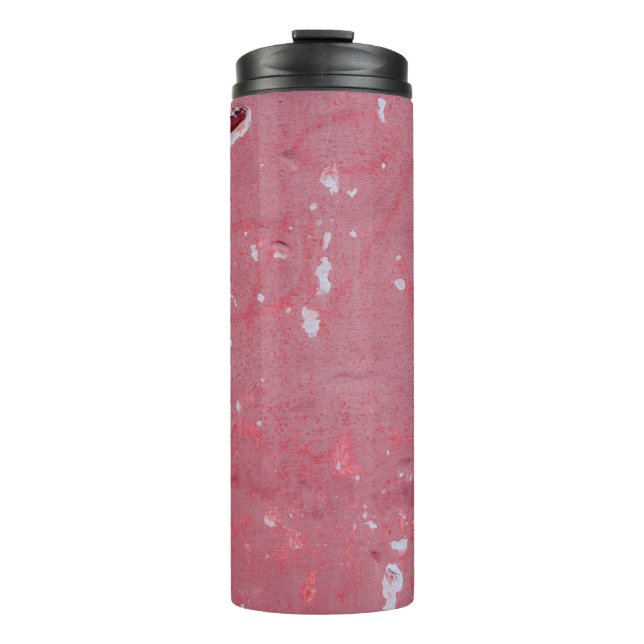 The texture of the old wall with scratches, cracks thermosbecher (Vorderseite)