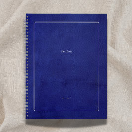 The Thesis | Indigo Leather & Silver Graduation Notizbuch