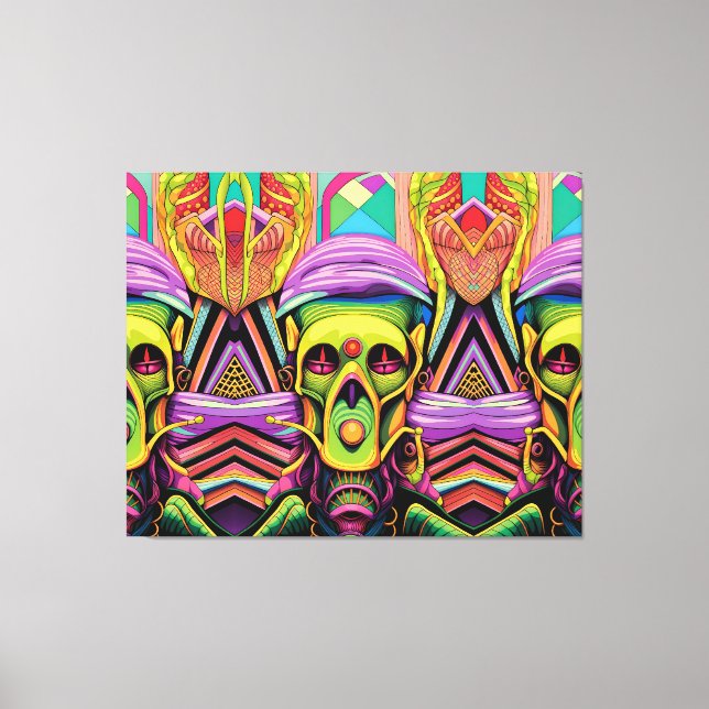 The Three Cyborg Problem Leinwanddruck (Vorderseite)