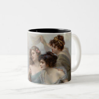 "The Three Graces" von Edouard Bisson Zweifarbige Tasse