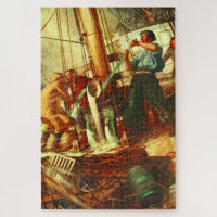 "The three-masted schooner Ada Barker"