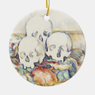 The Three Skulls von Paul Cézanne Classic Malerei Keramik Ornament