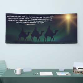 The Three Wisemen Gold Star Weihnachten Kirche Banner