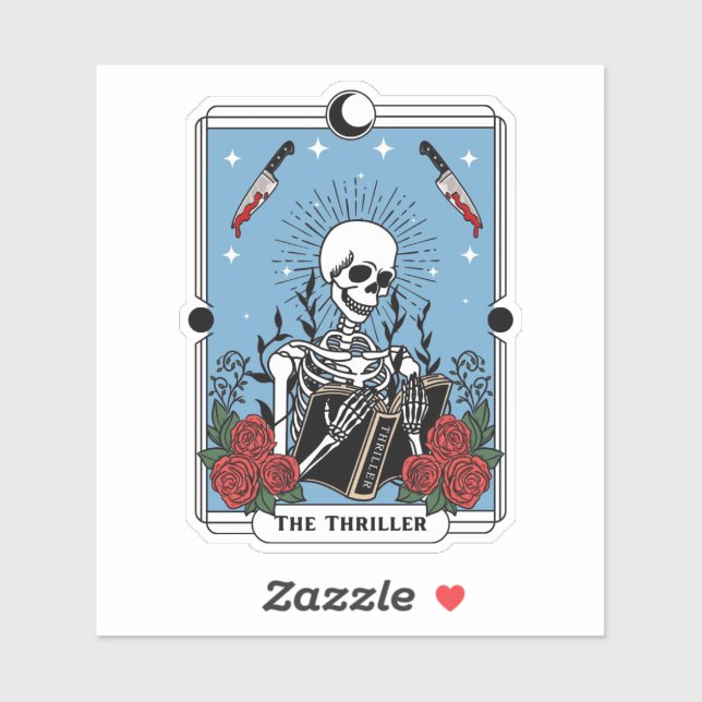 The Thriller Book, Kindle, Water Flasche Sticker (Blatt)