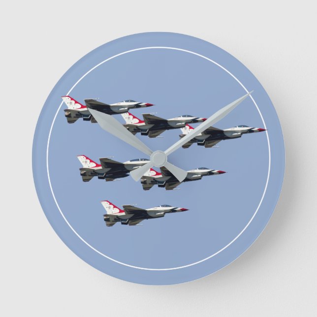 The Thunderbirds Runde Wanduhr (Vorderseite)