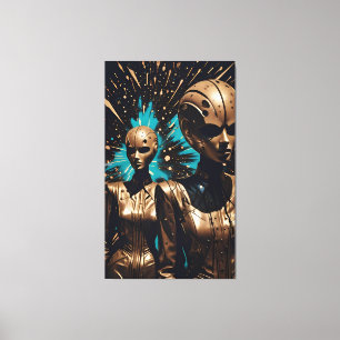 The Tiffany Twisted Twins - Ken Gage Surreal Art Leinwanddruck