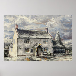 The Tiger Inn, Turnditch - Winterposter Poster