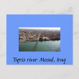 The Tigris River Mosul, Iraq Postkarte