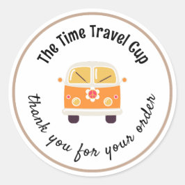 The Time Traveler Cup Business Danke für die Beste Runder Aufkleber