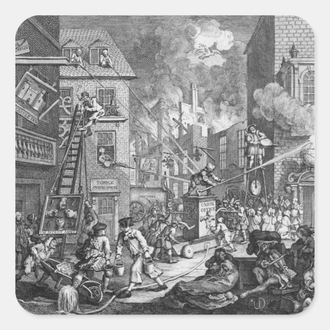 The Times, Blatt I, 1762 Quadratischer Aufkleber (Vorderseite)