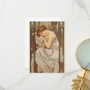 The Times of the Day, Night's Erholung, 1899 von M Dankeskarte