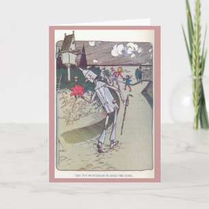 The Tin Woodman Plucks the Rose Karte