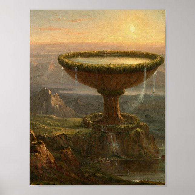 The Titan's Goblet (1833) - Thomas Cole Poster (Vorne)