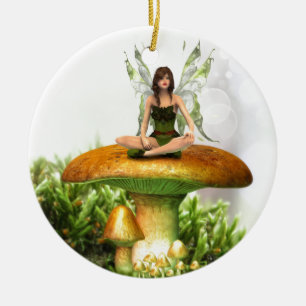 The Toadstool Fairy Keramikornament