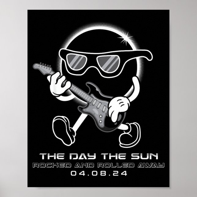 The Total Solar Eclipse Day Sun Poster (Vorne)