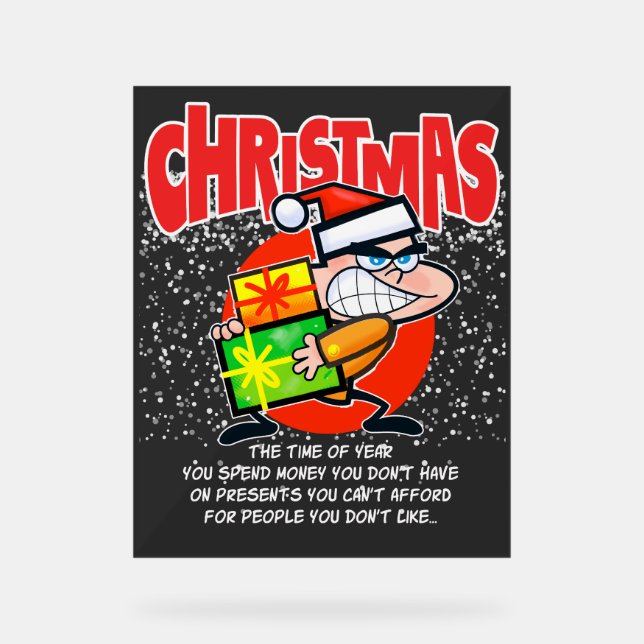 The tote bag for people who don't like Christmas Acrylschild (Vorderseite)