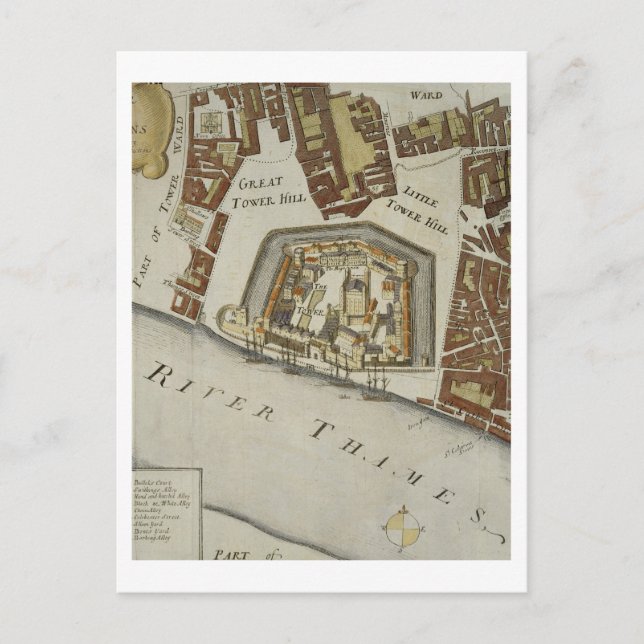 The Tower and St. Catherine's, detail of the Tower Postkarte (Vorderseite)