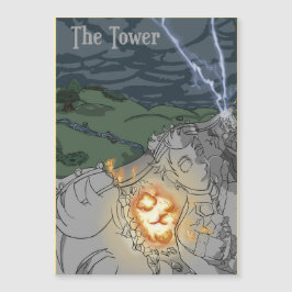 The Tower Metalic Magnetkarte