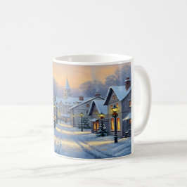 The Town In Winter Kaffeetasse