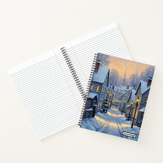 The Town In Winter Notizbuch (Innenseite)