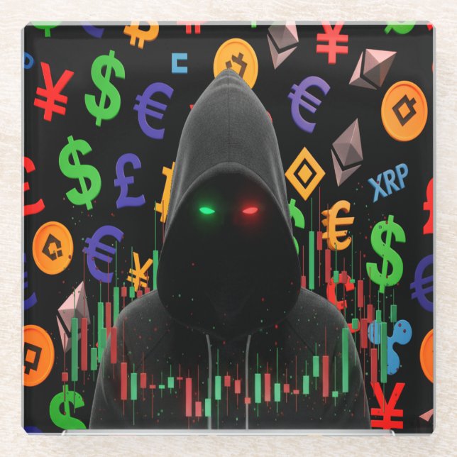 The Trader Dream Collection Kerzenchart Glasuntersetzer (Vorderseite)