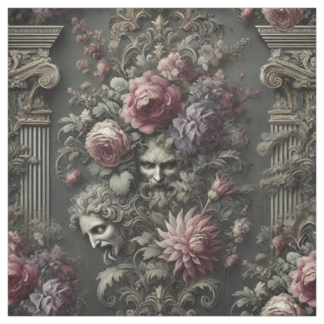 The Tragedy Chorus - Gothic Statement Tile Stoff (Muster)