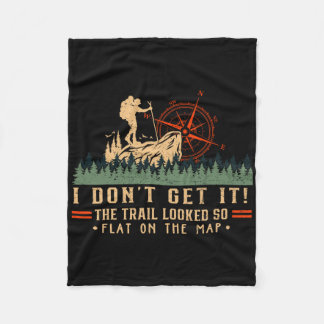 The Trail Looked So Flat On Map Funny Hiking Slow Fleecedecke