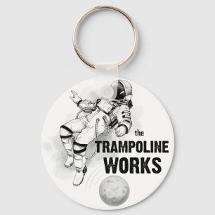 The Trampoline Works Black-and-white Astronaut Schlüsselanhänger