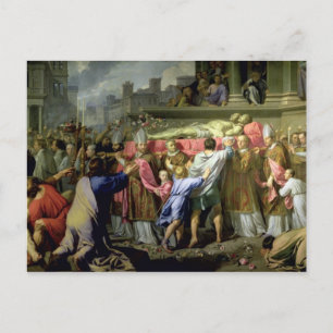 The Translation of the Bodies of SS. Gervase and P Postkarte