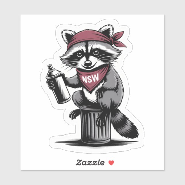 The Trash King Aufkleber (Blatt)