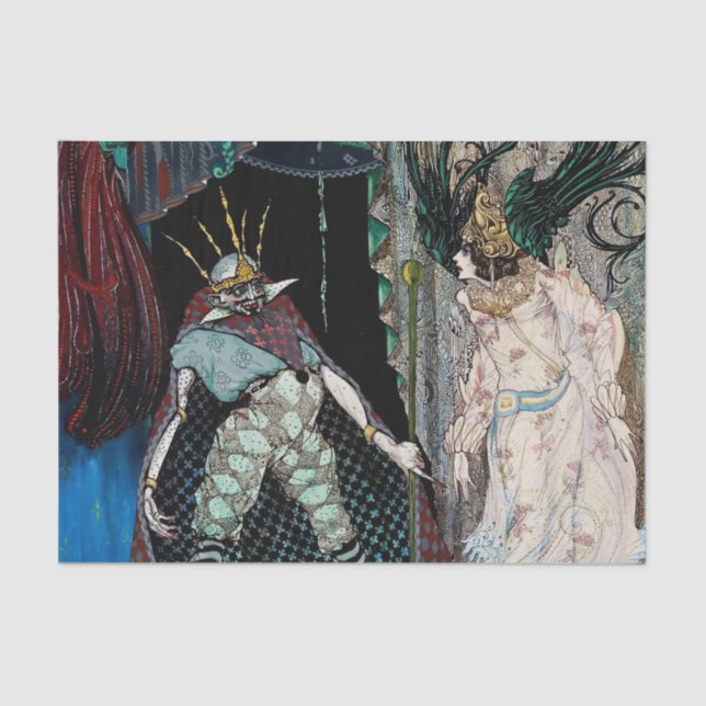 "The Traveling Companion" von Harry Clarke Seidenpapier (Vorderseite)