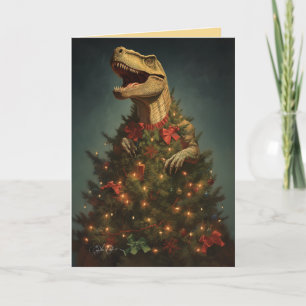 The Tree Rex - Holiday Dinosaurier Feiertagskarte