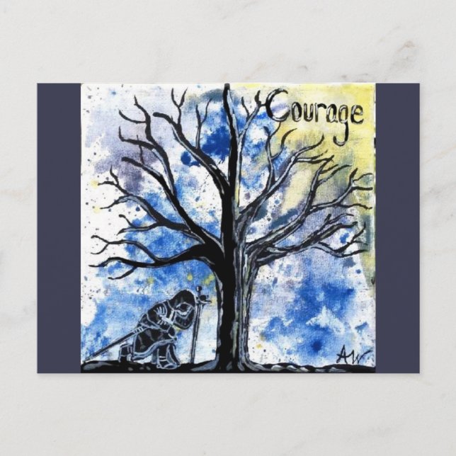 The Tree Series: Courage Postkarte (Vorderseite)
