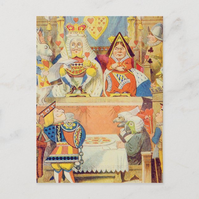 The Trial of the Knave of Hearts Postkarte (Vorderseite)