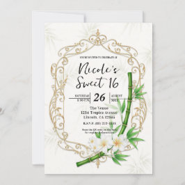 The Tropical Imperial Bamboo Garden Sweet 16 Einladung