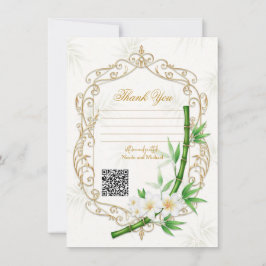 The Tropical Imperial Bamboo Garden Wedding Einladung