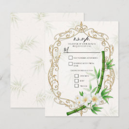 The Tropical Imperial Bamboo Garden Wedding Einladung
