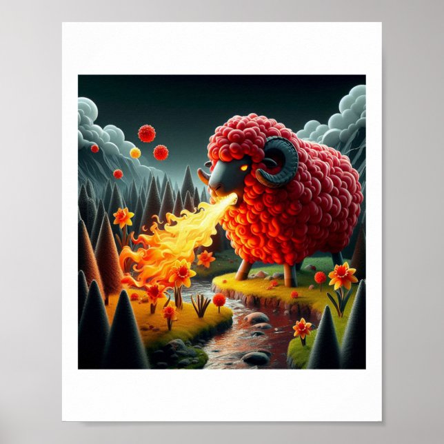 The Truth About The Welsh Dragon Sticker  Poster (Vorne)
