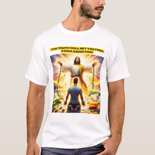 The truth will set you free from addiction T-Shirt (Vorderseite)
